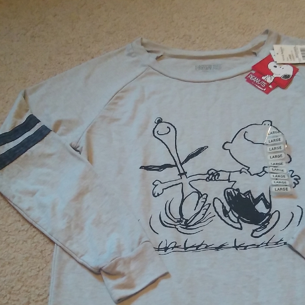Peanuts Sweatshirt Women's Size Large NWT - Picture 4 of 4